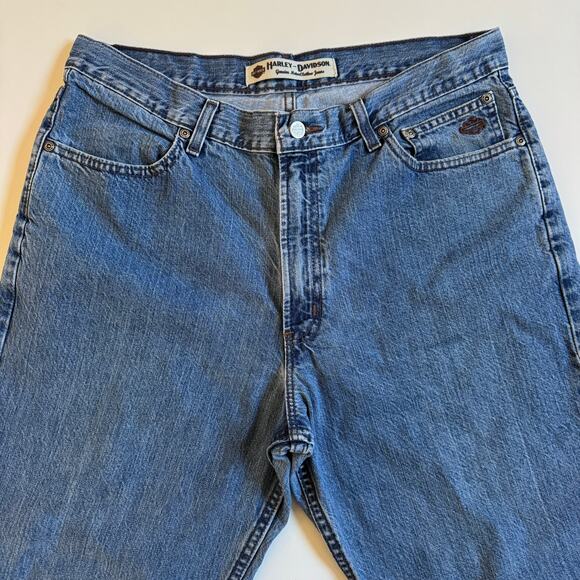 Genuine Harley-Davidson Mens Classic Boot Cut Relaxed Denim Jeans 99020N 36 x 30 - Picture 2 of 16